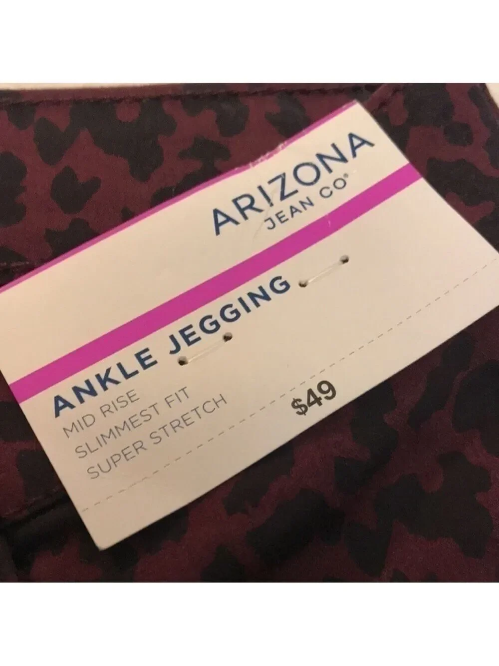 Arizona Jean Co. Animal Print Ankle Jegging - Picture 10 of 13